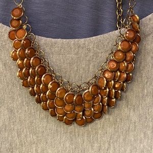 Beautiful cascading layered beaded necklace